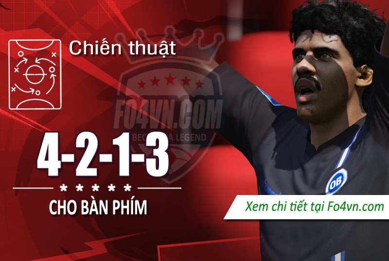 Chiến thuật 4-2-1-3 cho bàn phím