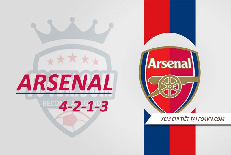 Team Arsenal với chiến thuật 4213