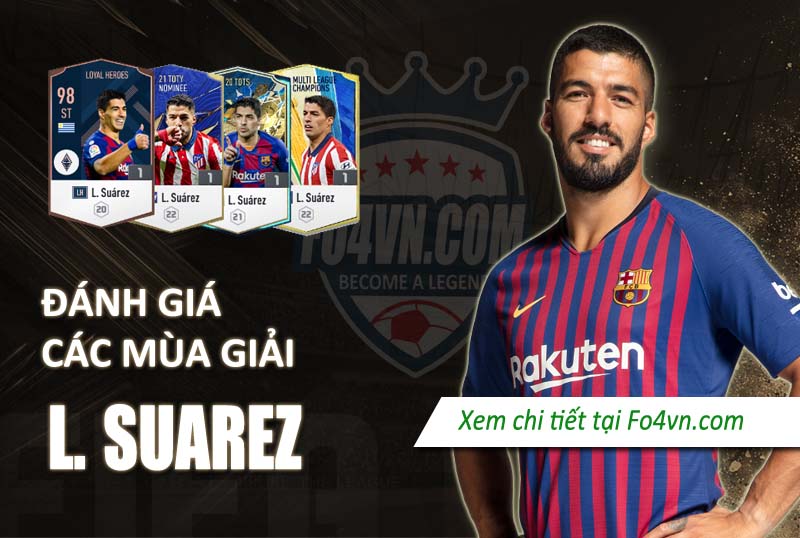 Đánh giá Luis Suarez qua các mùa giải