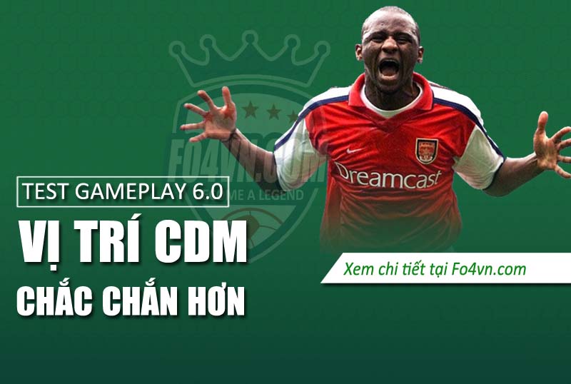 Sự thay đổi của vị trí CDM trong bản test gameplay 6.0