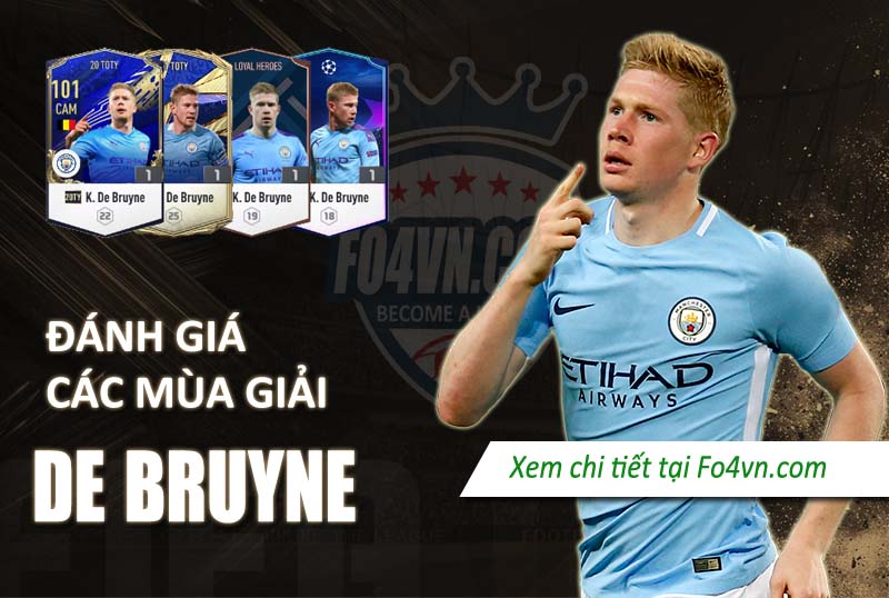 Đánh giá Kevin De Bruyne qua các mùa giải