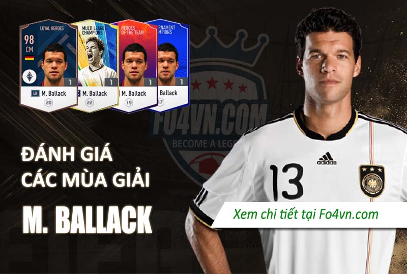 Đánh giá Micheal Ballack qua các mùa giải