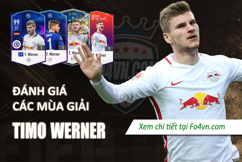 Đánh giá Timo Werner qua các mùa giải