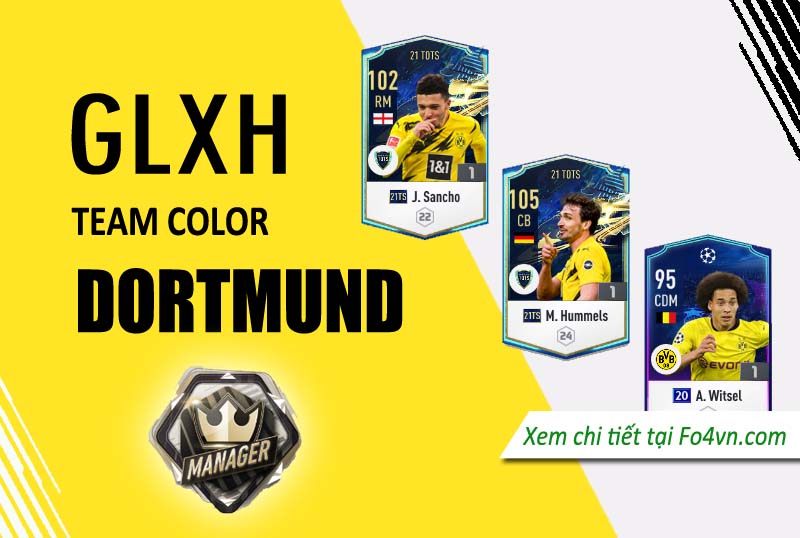 GLXH rank siêu sao với team Dortmund