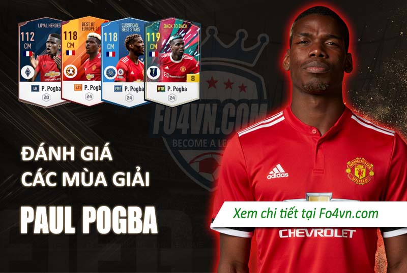 So sánh các mùa giải của Pogba