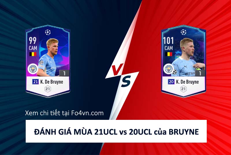 So sánh hai mùa giải 21UCL và 20UCL của Kevin Bruyne