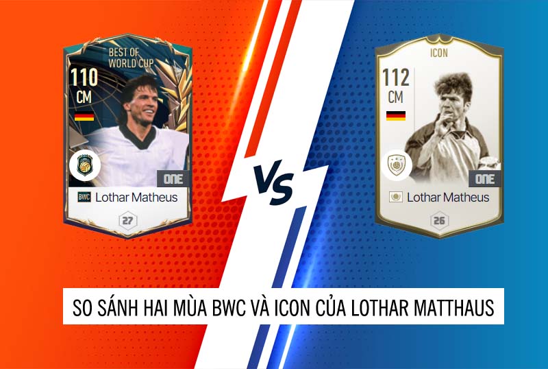 So sánh hai mùa giải ICON và BWC của Lothar Matthaus