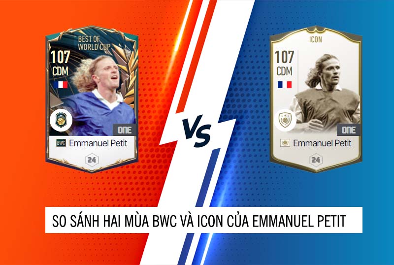 So sánh hai mùa giải BWC và ICON của Emmanuel Petit