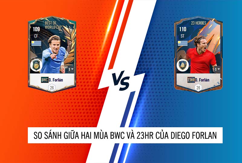 So sánh hai mùa giải BWC và 23HR của Diego Forlan