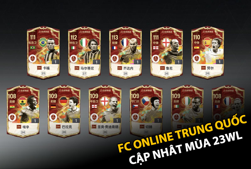 FC Online Trung Quốc ra mắt mùa thẻ World Legend 2023