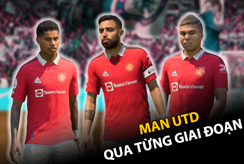 Xây dựng team color : Xây dựng và nâng cấp team color Man Utd qua từng giai đoạn