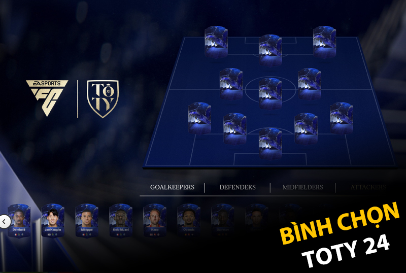 FC Online TOTY24 : Tham khảo danh sách bình chọn TOTY trong FC 24