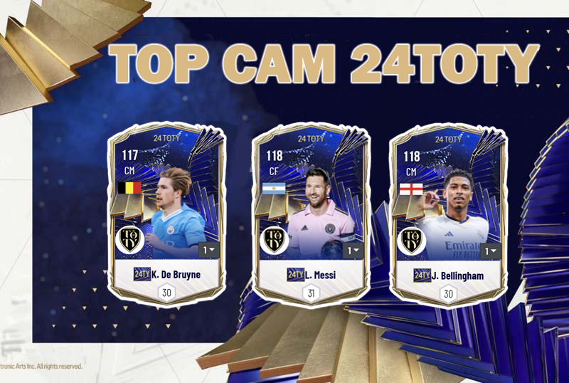 Top 5 tiền vệ công hay nhất mùa 24TOTY trong FC Online