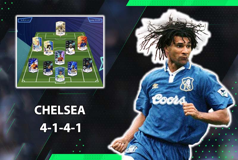 Chiến thuật FC Online : 4141 chuẩn meta với team color Chelsea dát vàng