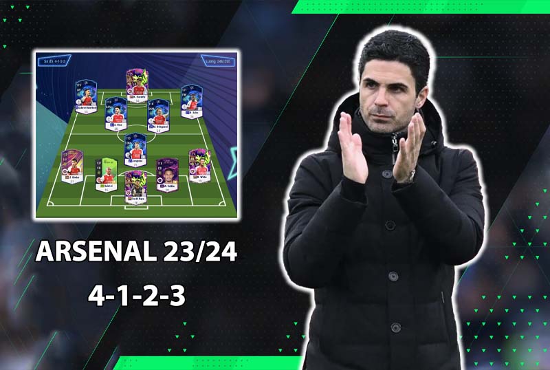 Chiến thuật FC Online : Arsenal đương đại với 2 sơ đồ linh hoạt trong FC Online