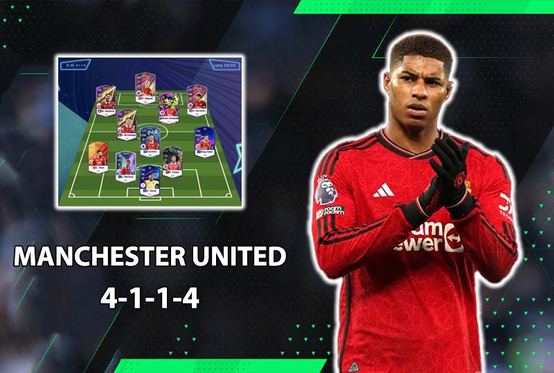 Chiến thuật FC Online : Sơ đồ 4114 với team color Man Utd đương đại