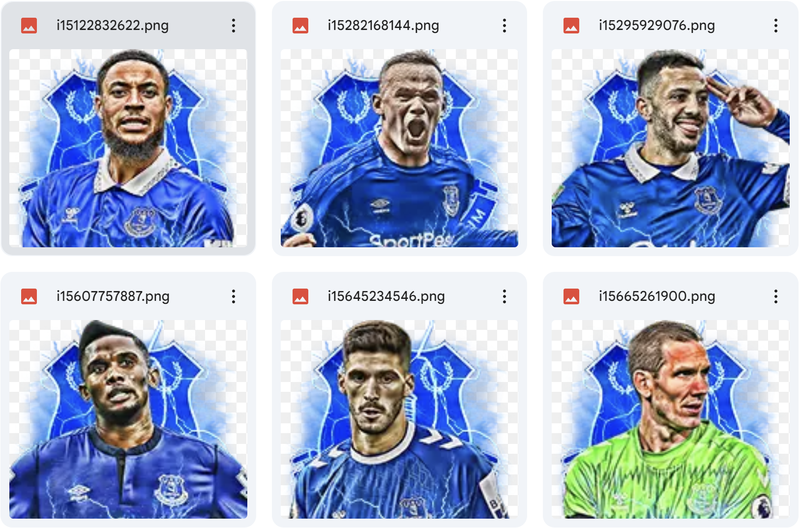 Miniface Fo4 team Everton cực chất với đội hình All Star