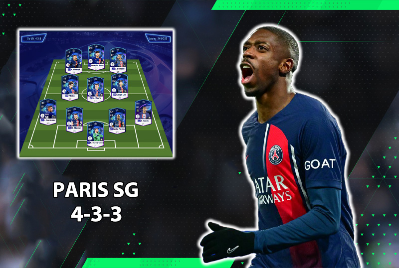 Chiến thuật FC Online : Leo rank với sơ đồ 433 team color PSG