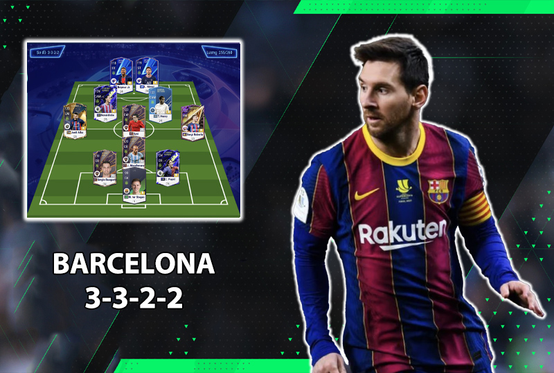 Chiến thuật FC Online : Sơ đồ 3322 tiki-taka với team Barcelona