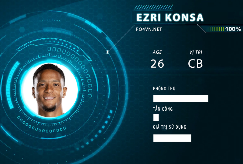 Tiêu điểm FC Online : Ezri Konsa 23HW