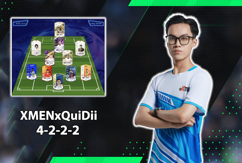 Chiến thuật FC Online : Sơ đồ 4222 của XMENxQuidii vô địch FVPL