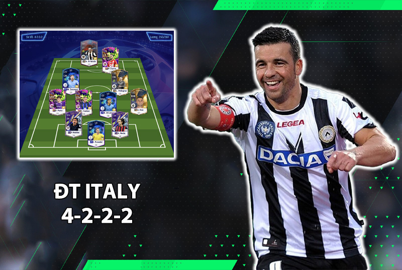 Chiến thuật FC Online : Sơ đồ 4222 với team color Italy