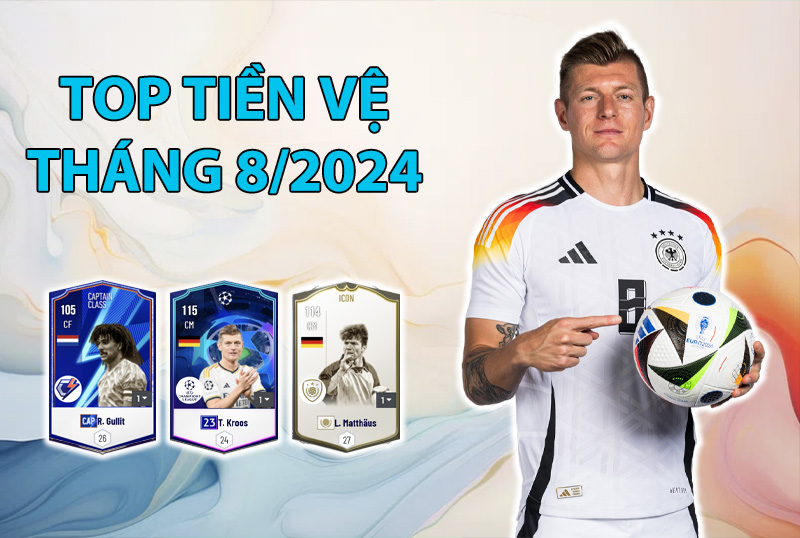 Những cầu thủ được dùng nhiều nhất FC Online trong tháng 8/2024 ở vị trí tiền vệ