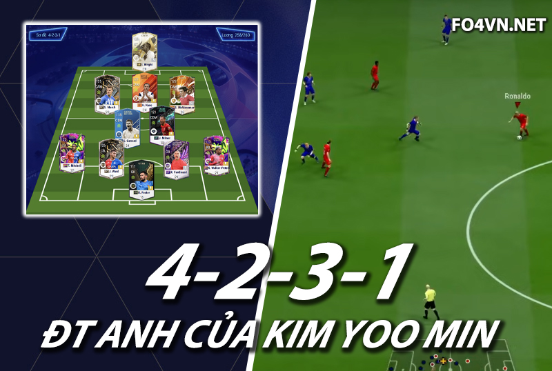 Chiến thuật FC Online : Sơ đồ 4231 với ĐT Anh của Kim Yoo Min