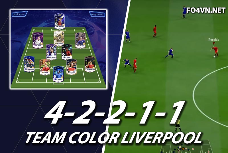 Chiến thuật FC Online : Sơ đồ 42211 với team color Liverpool