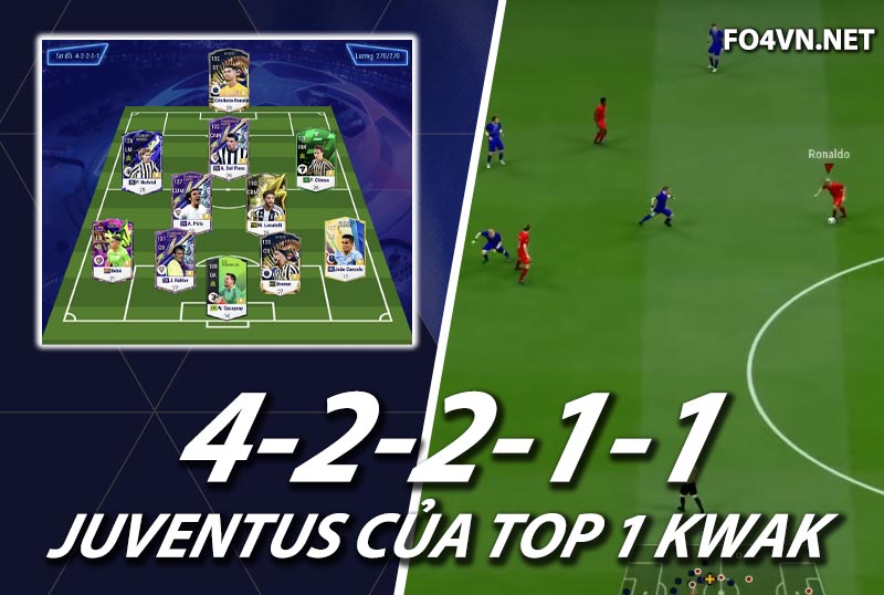 Chiến thuật FC Online : Sơ đồ 42211 top 1 Hàn với Juventus của Kwak