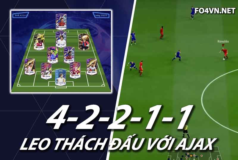 Chiến thuật FC Online : Sơ đồ 42211 với team color Ajax