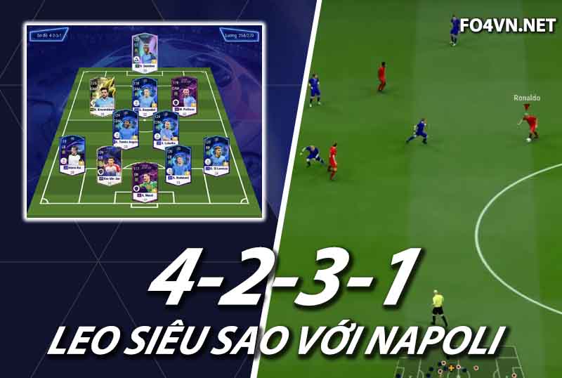 Chiến thuật FC Online : Sơ đồ 4231 với team color Napoli