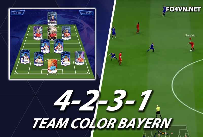 Chiến thuật FC Online : Sơ đồ 4231 với team color Bayern Munich