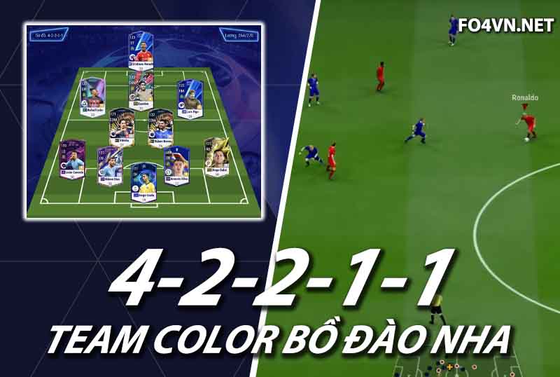 Chiến thuật FC Online : Sơ đồ 42211 với team color Bồ Đào Nha