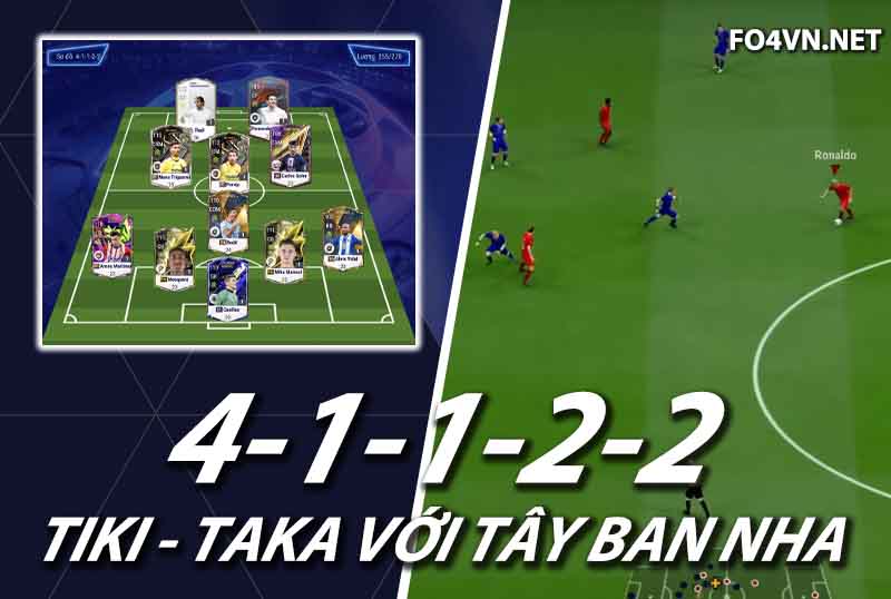 Chiến thuật FC Online : Sơ đồ 41122 với team color Tây Ban Nha