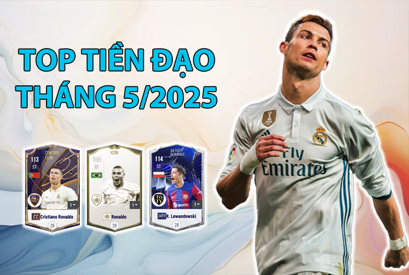 Những cầu thủ dùng nhiều nhất FC Online Hàn tháng 5/2025 vị trí tiền đạo