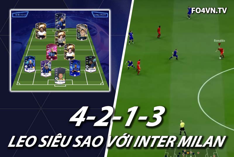 Chiến thuật FC Online : Sơ đồ 4213 với team Inter Milan top rank Hàn