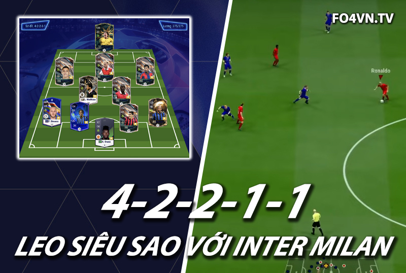 Chiến thuật FC Online : Sơ đồ 42211 với team Inter Milan meta 11