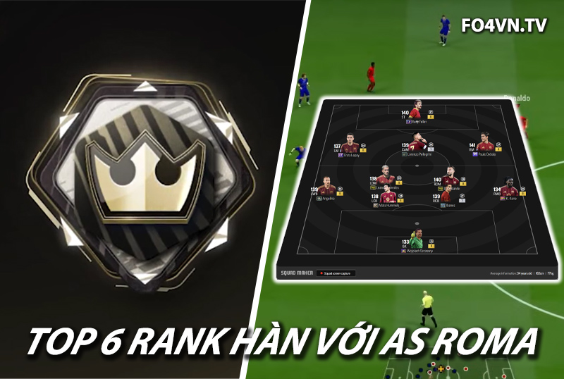 Top 6 đội hình team color AS Roma rank siêu sao Hàn