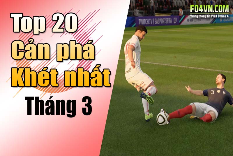 Top 20 cầu thủ cản phá tháng 3