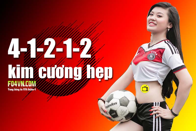 Sơ đồ 4-1-2-1-2 : Sơ đồ kim cương hẹp